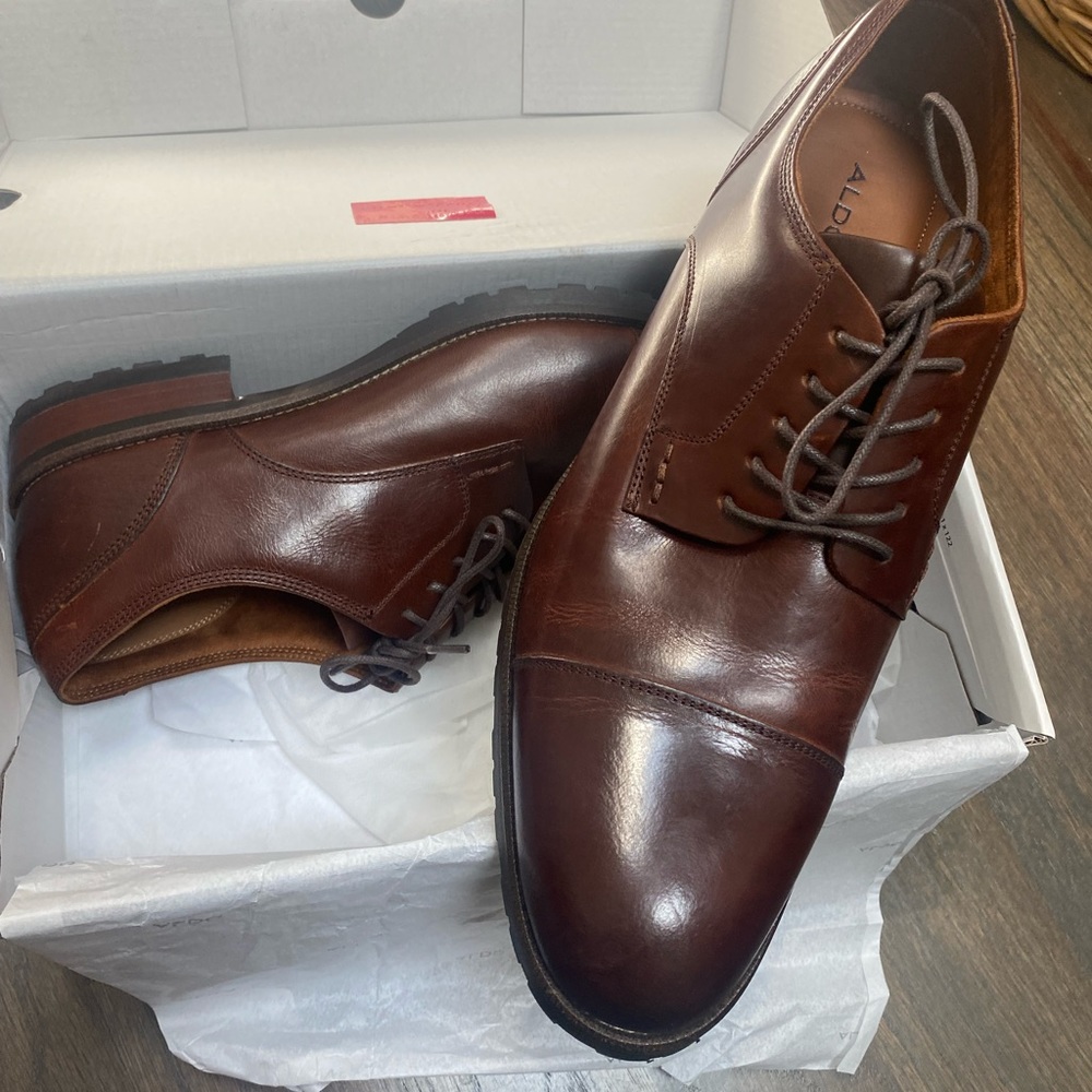 Brand New in Box Aldo Mens Dress Shoes Size 11 Genuine Leather